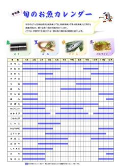 チラシ：旬のお魚カレンダー