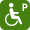 アイコン：障害者対応駐車区画
