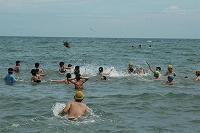 写真：海水浴