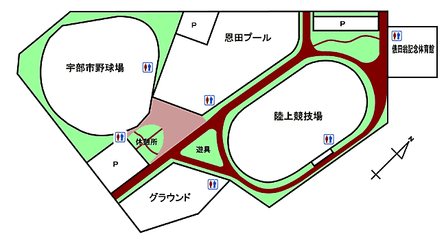 恩田運動公園マップ
