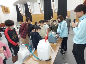 火力発電、水力発電の模擬実験の実施状況