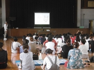 写真：新川小学校出前授業