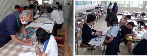 船木小学校児童の写真