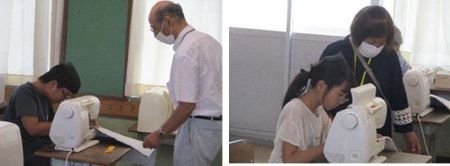 小羽山小ミシンボランティアの写真