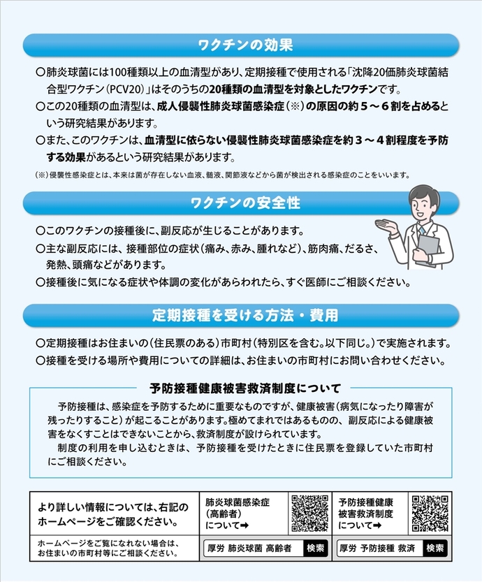 厚労省作成チラシ（裏）