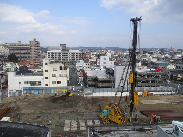 写真：山留工事の様子1