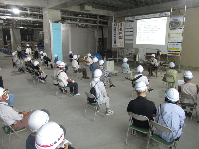 上棟見学会の写真その1