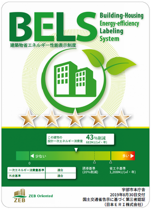 イラスト：BELSマーク　建築物省エネルギー性能表示制度