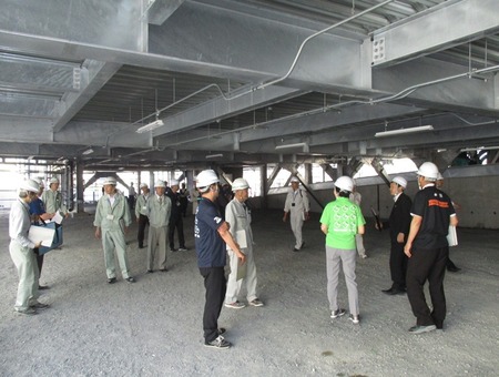 写真:立体駐車場工事現場見学会3