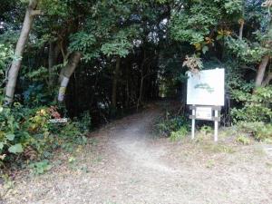 写真：馬の背登山道入り口