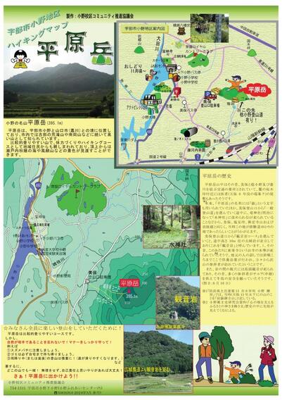 平原岳登山マップ（表）