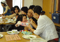 写真：離乳食教室