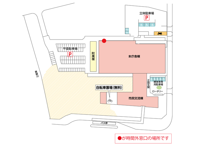 地図：時間外窓口
