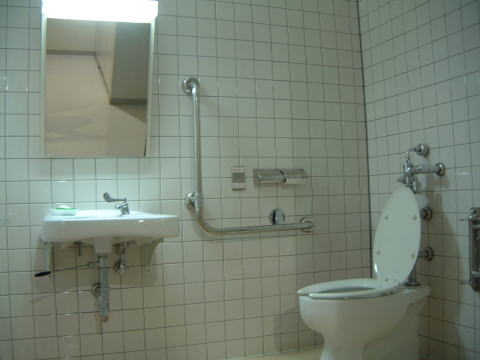写真：改修していない身障者トイレ
