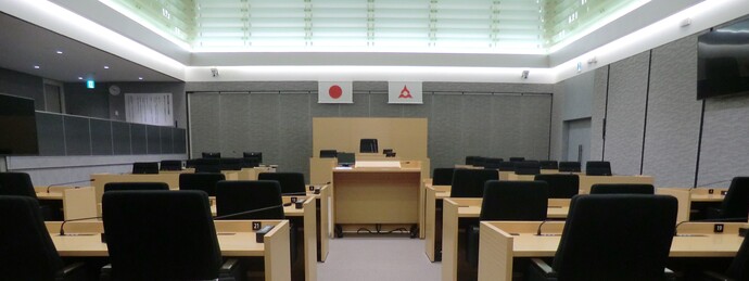 写真:議場