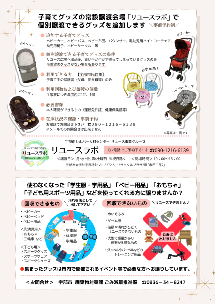 リユースラボ、提供要請