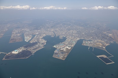 宇部市の空撮写真