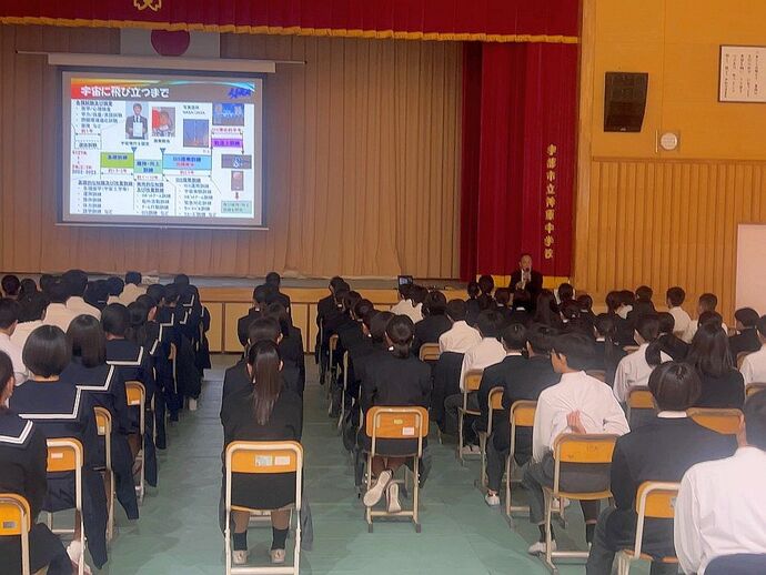 中学生を対象としたキャリア教育講演会（神原中学校）
