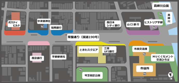 常盤通り全体エリアマップ