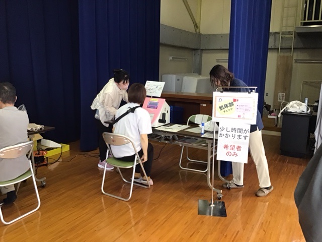 【万倉】万倉小学校で保護者対象の健康チェックを開催