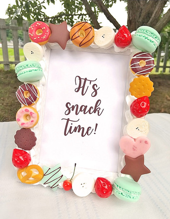 スイーツもりもりフォトフレームをつくろう