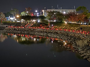 まじめ川キャンドルナイト写真3
