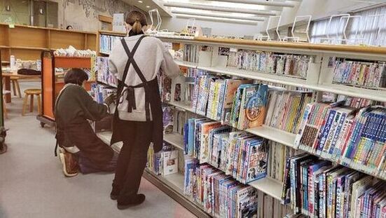 写真：身長測定