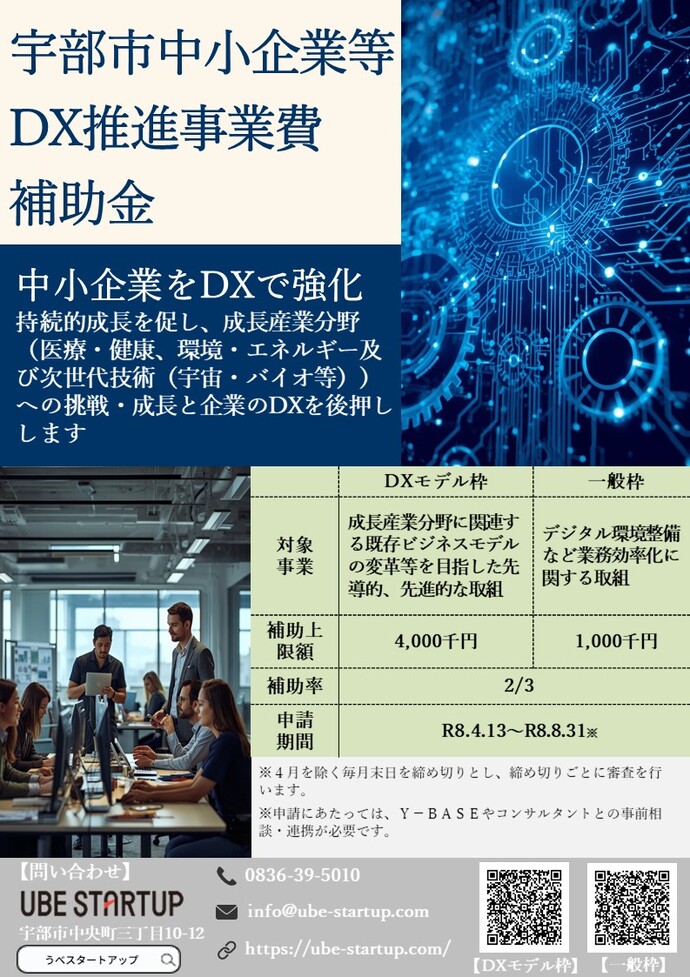 宇部市中小企業等DX推進事業費補助金