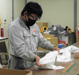 ウエス裁断加工1