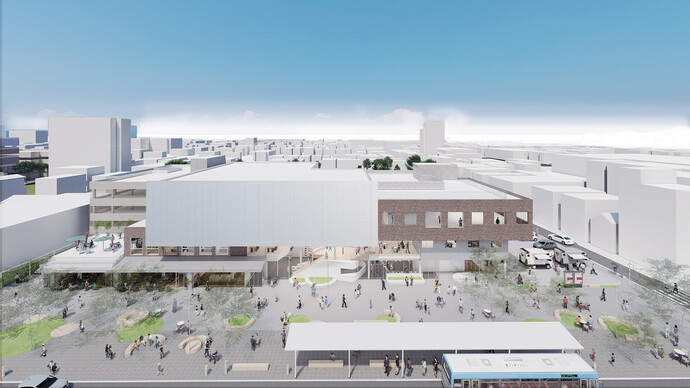 ときわスクエアの外観完成イメージ