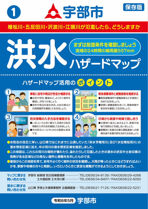 洪水ハザードマップの画像